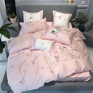핑크 스카이 침대시트커버세트